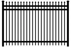Image of spear top aluminum fence